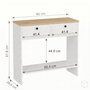 Hanah Home Aparador Modera Roble Zafiro y Blanco